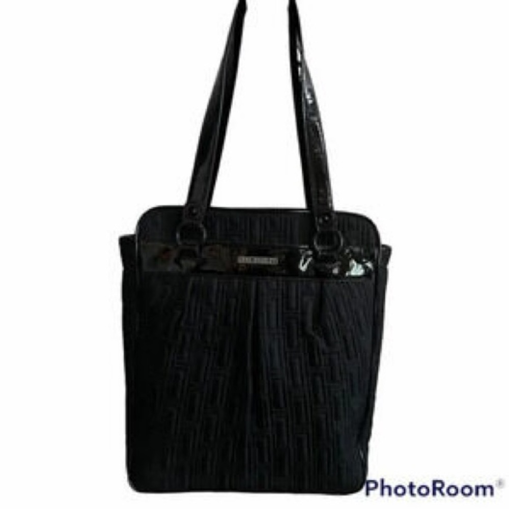 Vera Bradley Black Quilted Tote Bag
